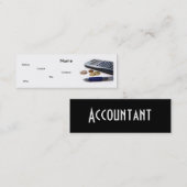 Accountant Iプロファイルカード スキニー名刺 (正面/裏面)