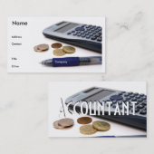 Accountant Iプロファイルカード 名刺 (正面/裏面)