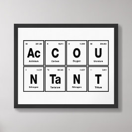 Accountant in Periodic Table Elementsポスター ポスター