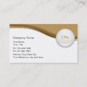 Accountant Indestructable Business Card 名刺 (正面)