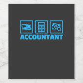 Accountant Life ワインラベル (シングルラベル)