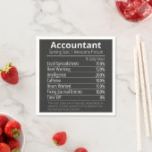 Accountant Nutrition Fact, Nutrition Facts スタンダードカクテルナプキン (インサイチュ)