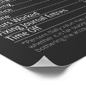 Accountant Nutrition Fact, Nutrition Facts ポスター (角)