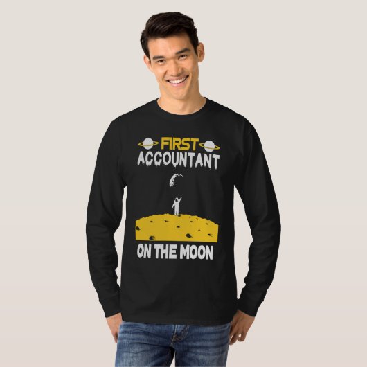 Accountant On The Moon Tシャツ (正面フル)
