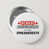 Accountant Powered By Spreadsheet | 会計 缶バッジ (正面&裏面)