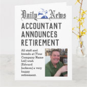 Accountant Retirement Card to Personalization カード (黄色い花)