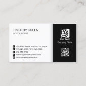 Accountant Simple Two Tone Business Card #06 名刺 (正面)