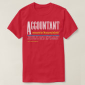 Accountant Someone Who Solves A Problem I Wizard Tシャツ (デザイン正面)