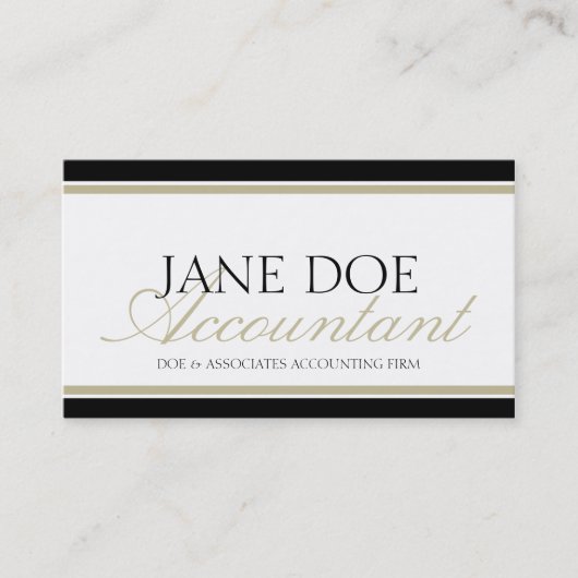 Accountant Tanスクリプト 名刺 (正面)