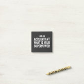 accountant What is your Superpower ポストイット (デスク上)