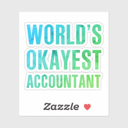 Accountant World's Okayest Novelty シール (シート)