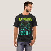 Accountants Rock Accountinga Season Numbers funny Tシャツ (正面フル)