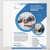 Accounting and Bookkeeping Service Flyer Template (正面/裏面)