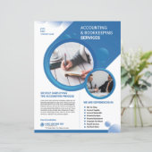 Accounting and Bookkeeping Service Flyer Template (スタンド正面)