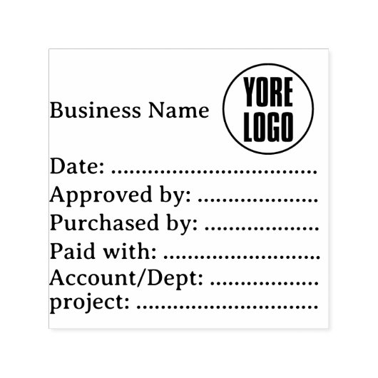 Accounting AP Project Invoice Processing Approval  セルフインキングスタンプ (デザイン)