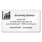 Accounting Bookkeeping Custom Business マグネット名刺 (正面)