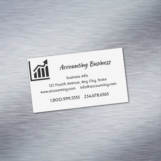 Accounting Bookkeeping Custom Business マグネット名刺 (インサイチュ)