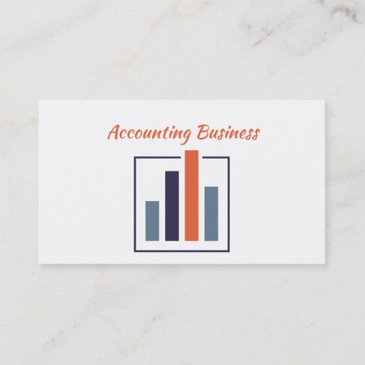 Accounting Bookkeeping  Custom Business  名刺 (裏面)