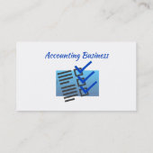 Accounting Bookkeeping  Custom Business  名刺 (裏面)
