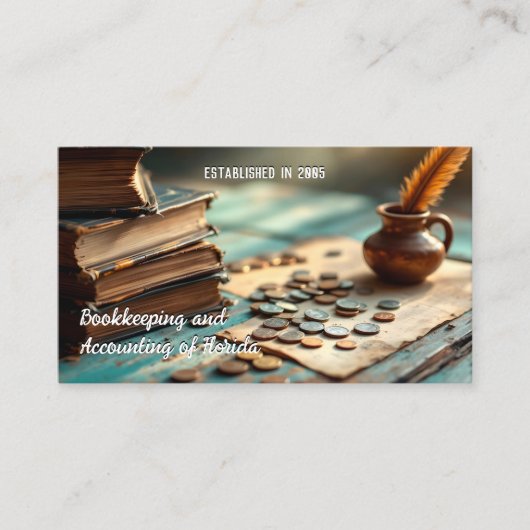 Accounting Bookkeeping QR 名刺 (正面)