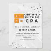 Accounting Graduation 招待状 (正面)