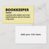 Accounting Ninja - Funny Job Meaning 名刺 (正面/裏面)