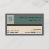 Accounting Services Business Card 名刺 (正面)