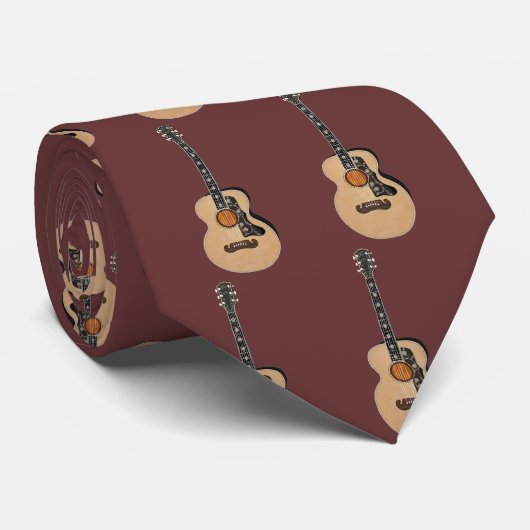 Accousticのギターの人のタイ ネクタイ (ロール)