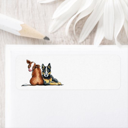 ACDと茶色の牛 ラベル (インサイチュ)