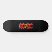 ACDCロゴアート スケートボード (横)