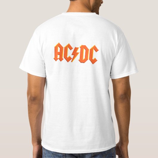 ACDC音楽バンド Tシャツ (裏面)