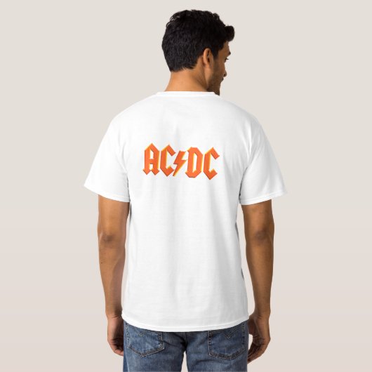 ACDC音楽バンド Tシャツ (裏面フル)