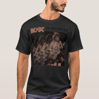 ACDC '74 Jailbreak EPアートワーク Tシャツ