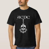 ACDC DEATH METAL MUSIC BAND FANS LOVERS Tシャツ (正面)