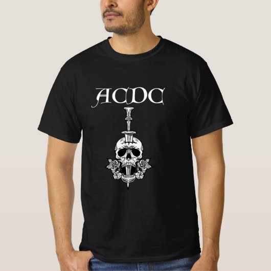 ACDC DEATH METAL MUSIC BAND FANS LOVERS Tシャツ (正面)