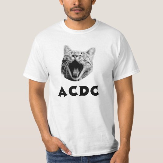 ACDC DEATH METAL MUSIC BAND FANS LOVERS Tシャツ (正面)