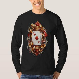 ACEのスペードカードデザイン Tシャツ