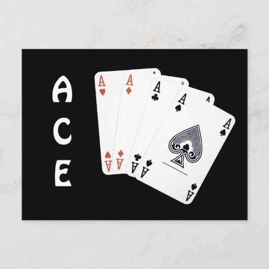 ACEの姿勢 + 決意 = 優れた成果 ポストカード (正面)