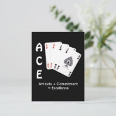 ACEの姿勢 + 決意 = 優秀 ポストカード (スタンド正面)