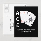 ACEの姿勢 + 決意 = 優秀 ポストカード (正面/裏面)