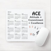 ACEの姿勢 + 決意 = 優秀 マウスパッド (マウス)