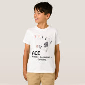 ACEの姿勢 + 決意 = 優秀 Tシャツ (正面フル)