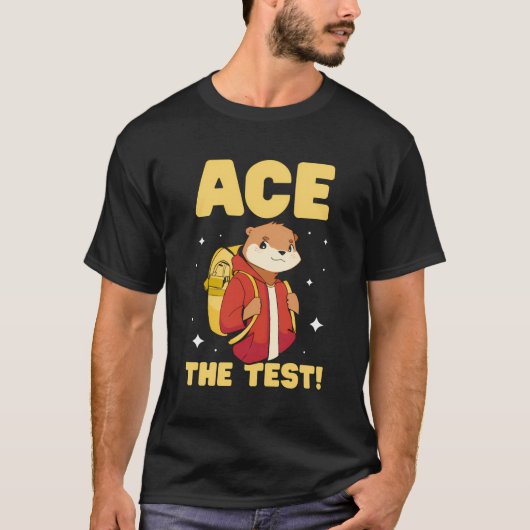 Aceテスト試験スコア先生テスト日 Tシャツ (正面)