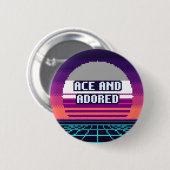 Ace+Adored+Pride+Pixel+ボタン 缶バッジ (正面&裏面)