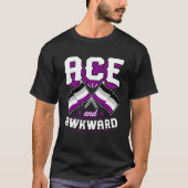 Ace And Awkward Cute  Asexual Pride Flag Ace Aesth Tシャツ (正面)