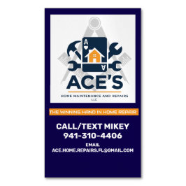 ACE Home Maintenance and Repairs Business Card マグネット名刺