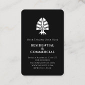 ACE ofスペードカード造園  名刺 (裏面)