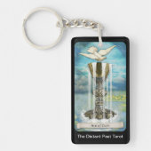 Ace of Cups Card from the Distant過去タロットデッキ キーホルダー (正面)