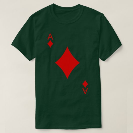 Ace Of Diamonds Playing Cards Poker  Tシャツ (デザイン正面)