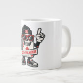 Ace of Diamonds Street Mascot — High-Roller Editio ジャンボコーヒーマグカップ (正面右)